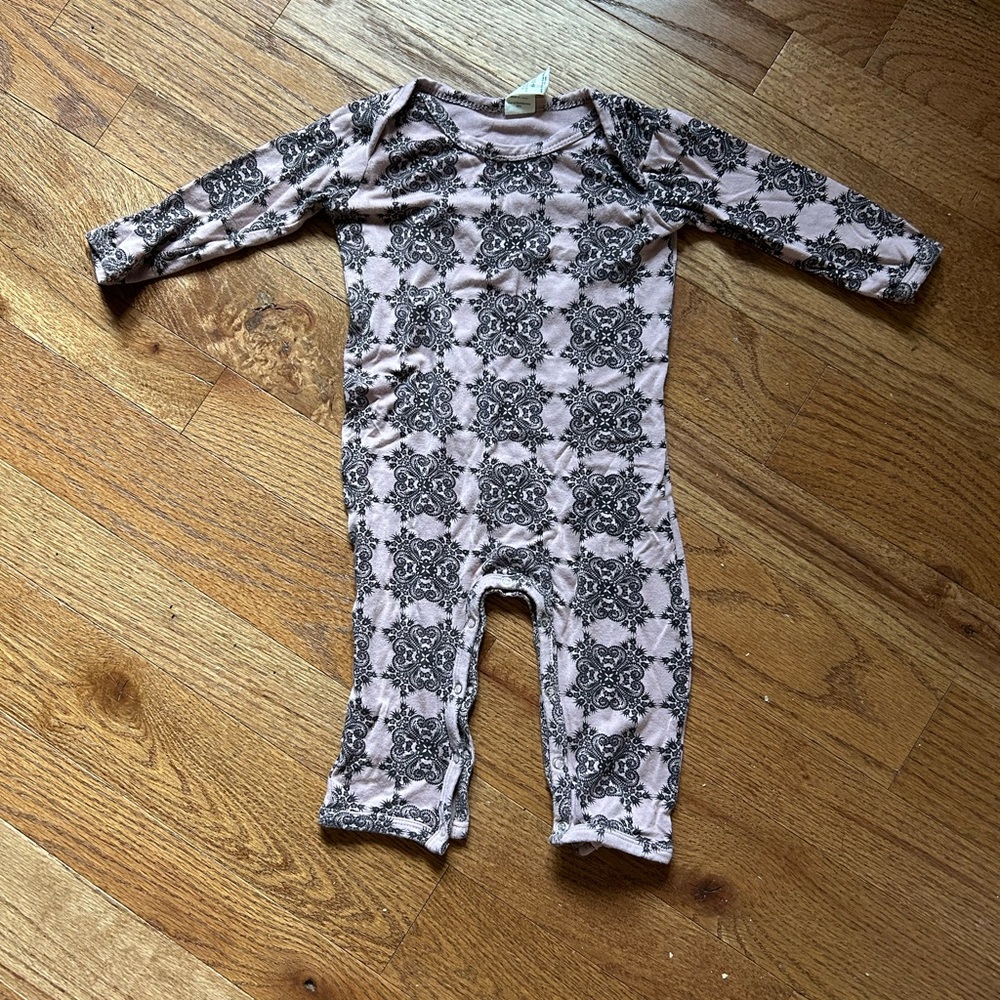 Kate Quinn purple/black bamboo romper